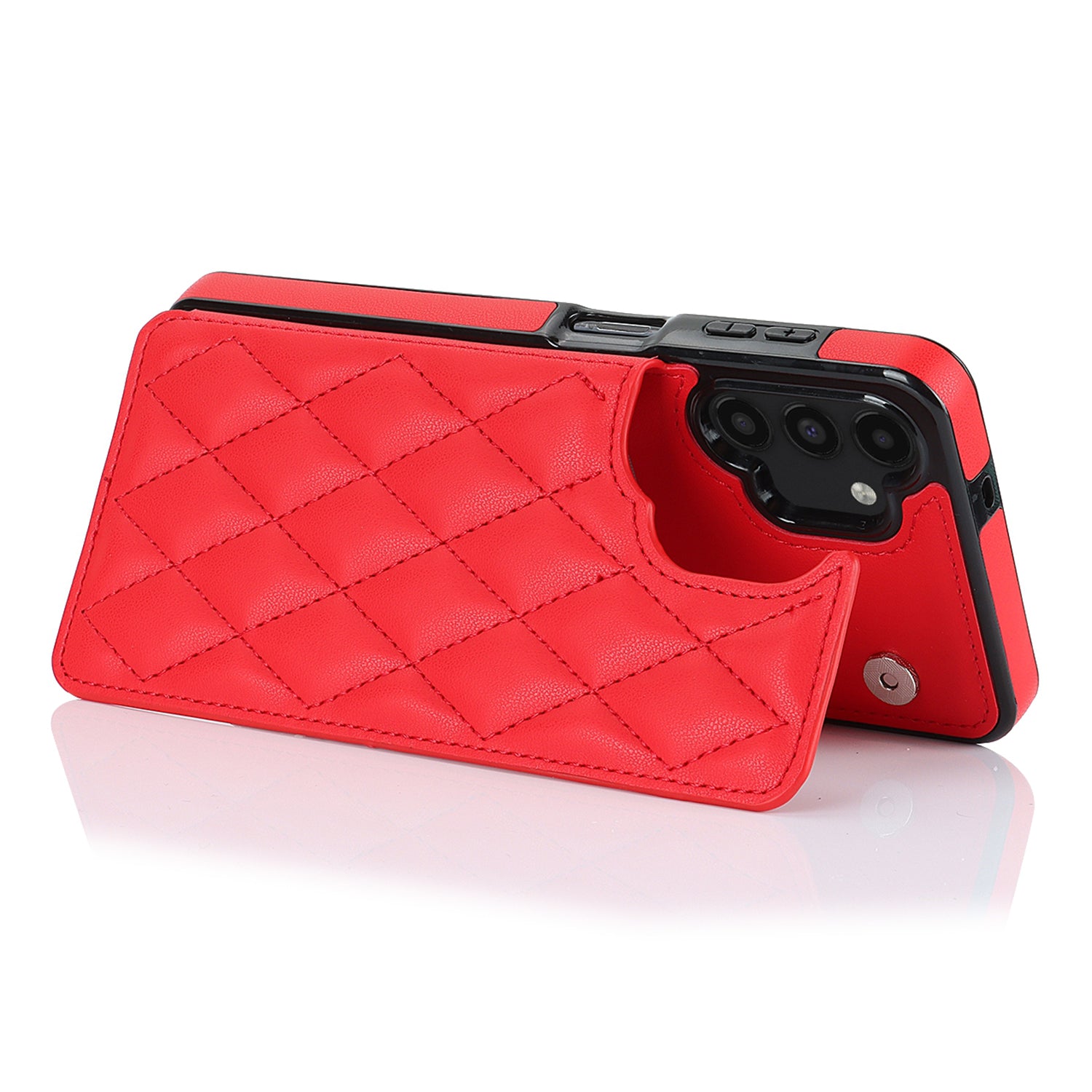 For Samsung Galaxy A13 5G / 4G Card Holder Phone Case RFID Blocking PU Leather TPU Kickstand Cover