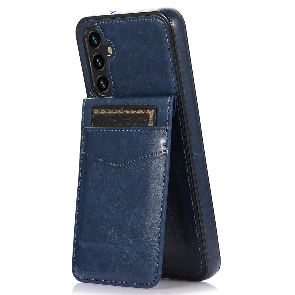 Kryt telefonu na kartu pro Samsung Galaxy A54 5G PU kožené pouzdro TPU se stojánkem