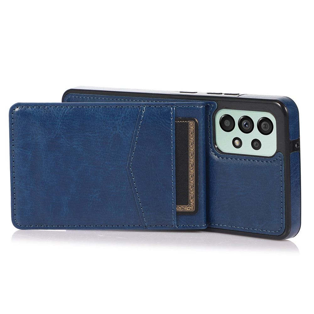 PU Leather TPU Phone Shell for Samsung Galaxy A53 5G Card Holder Kickstand Cell Phone Case Cover