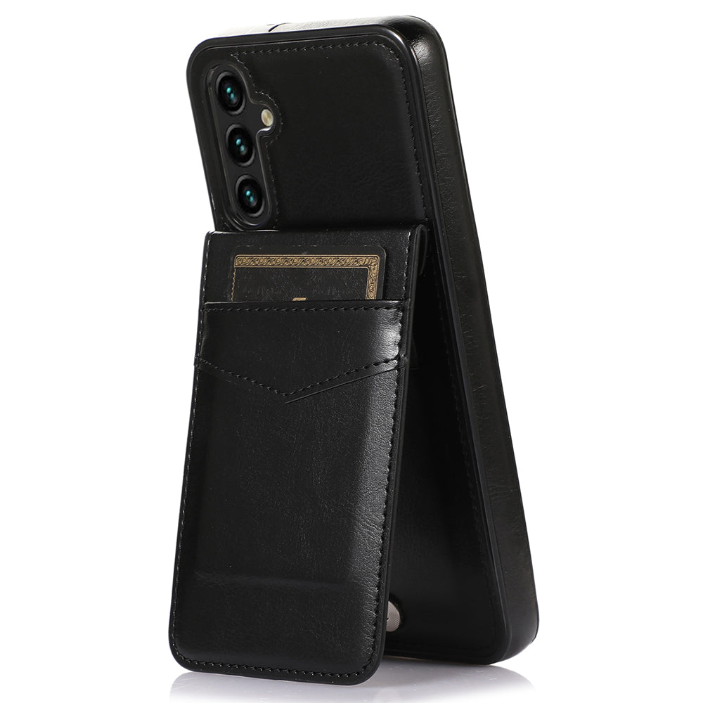 For Samsung Galaxy A14 5G / 4G PU Leather TPU Kickstand Case Card Holder Cell Phone Cover
