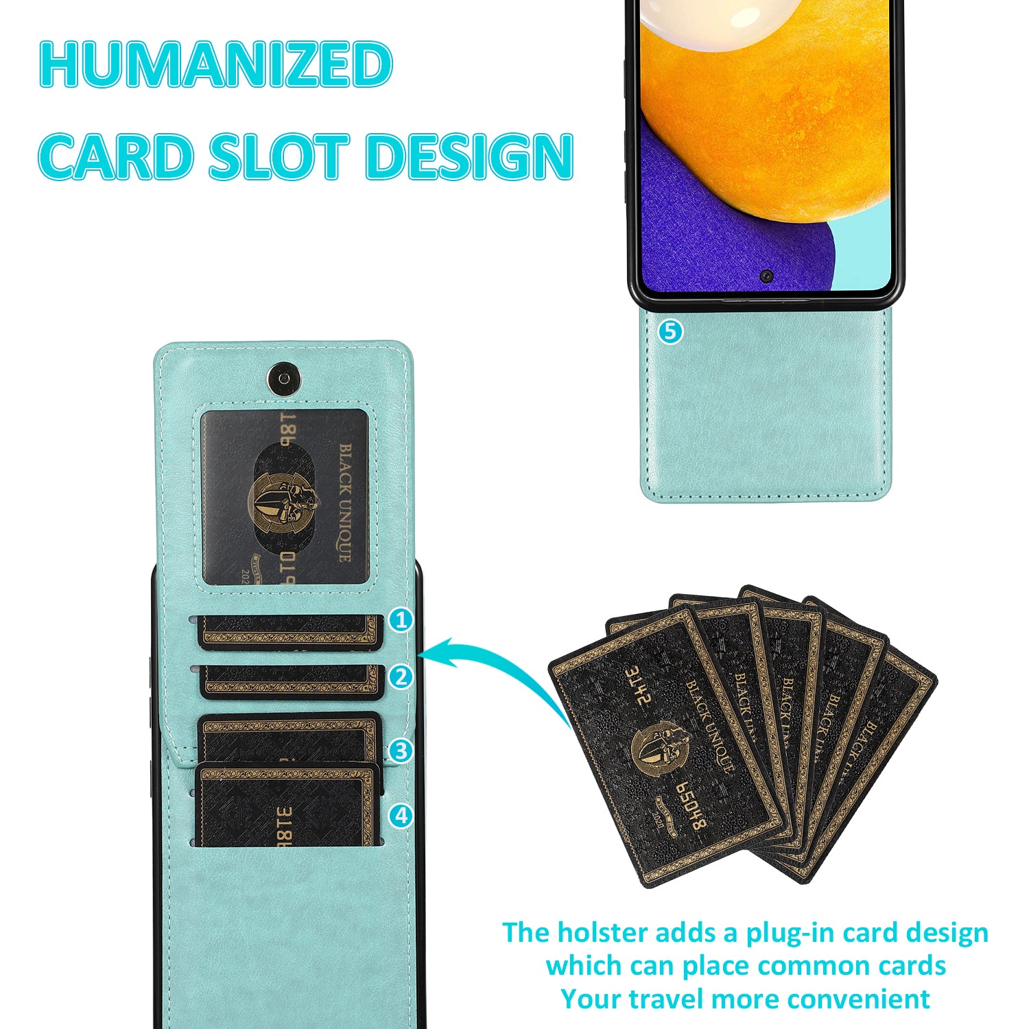 For Samsung Galaxy A52s 5G / A52 5G / A52 4G Anti-Scatch Shell Phone Cover Kickstand Card Holder PU Leather TPU Case