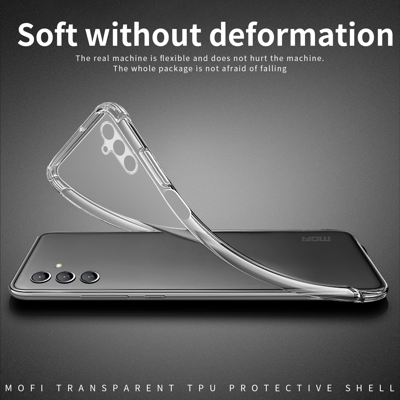 MOFI For Samsung Galaxy M54 5G / F54 5G TPU Phone Case Transparent Anti-scratch Cell Phone Cover
