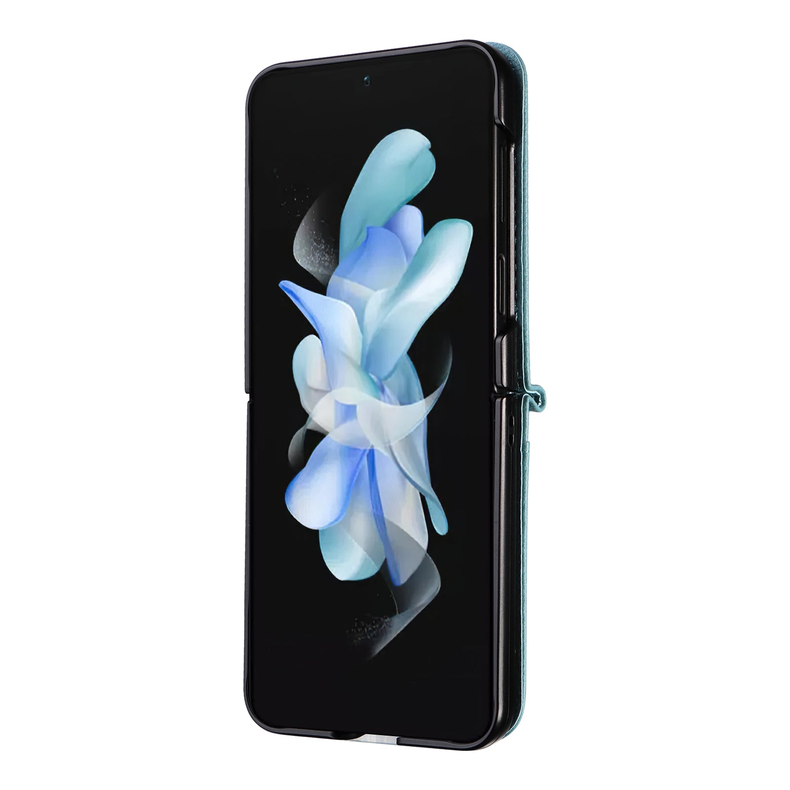 Pro Samsung Galaxy Z Flip5 5G Litchi Texture Jednodílné pouzdro na telefon PU kožený kryt slotu PC karty