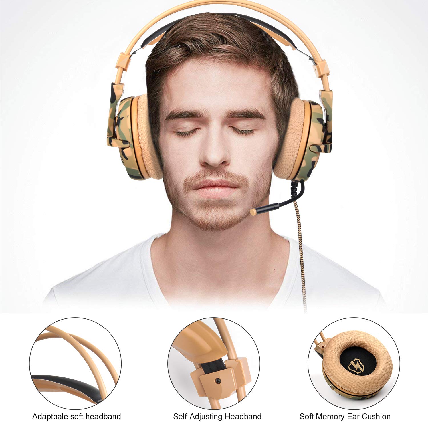 LETTON L1 3.5mm Jack Stereo Sound Over-ear Headphone with Microphone Volume Control