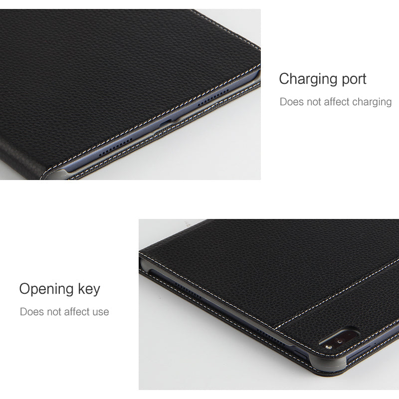 Top Genuine Cowhide Leather Tablet Case for Huawei MatePad Pro