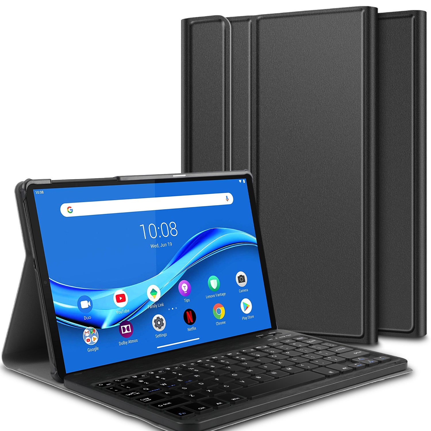 Detachable Bluetooth Keyboard Leather Tablet Cover for Lenovo Tab M10 Plus Tab M10 Plus TB-X606F