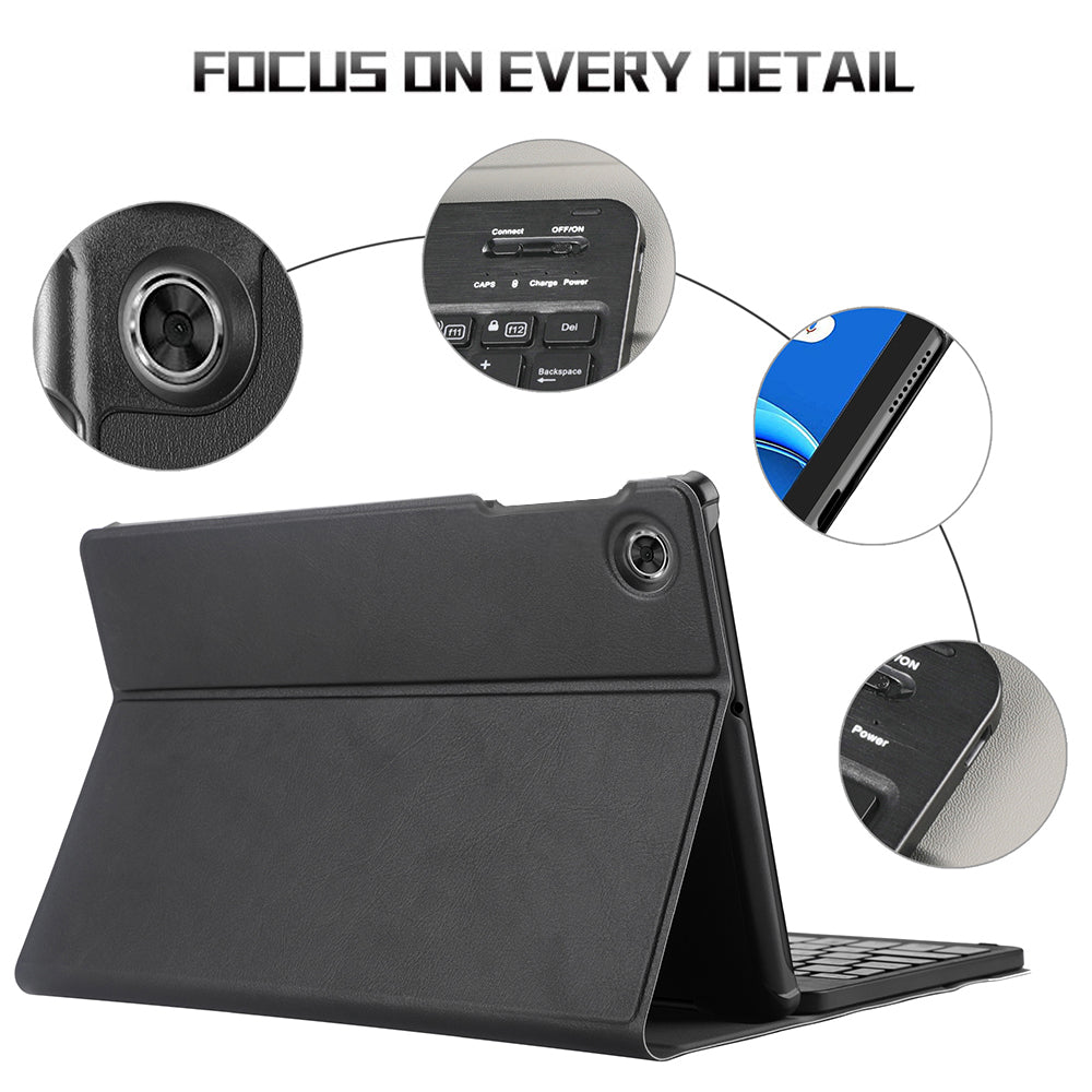 Odnímatelný kožený kryt Bluetooth klávesnice pro tablet Lenovo Tab M10 Plus Tab M10 Plus TB-X606F