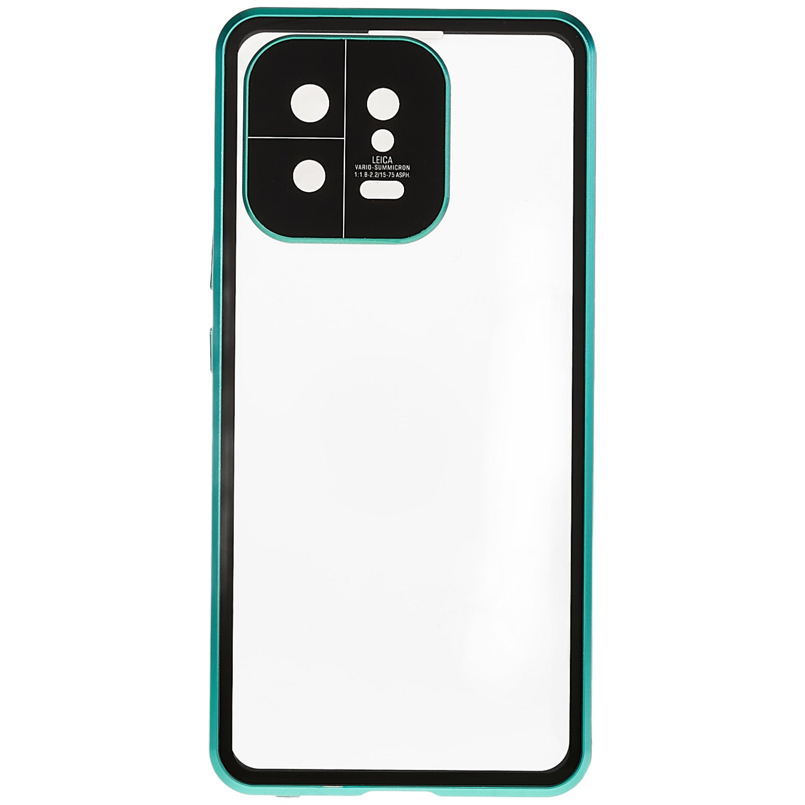 For Xiaomi 13 5G Magnetic Phone Case Metal Frame Double Sides Tempered Glass Clear Cover with Safety Buckle