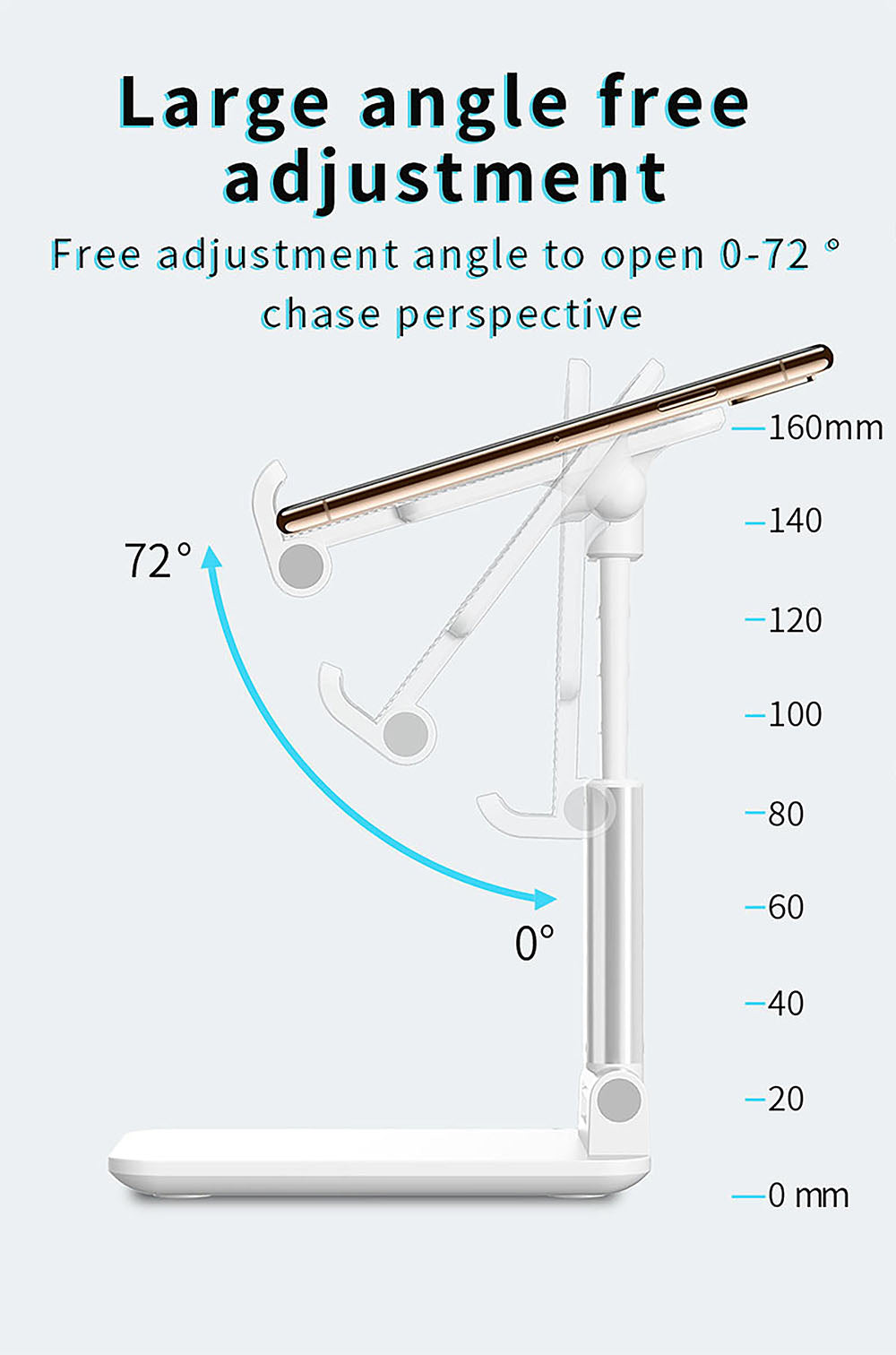 Foldable Desktop Phone Holder Tablet Stand Mobile Desk Stand Mobile Tablet Holder - Green