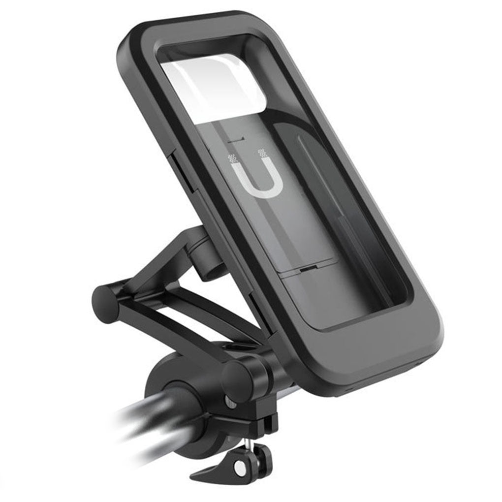 360¡ã Rotation Touch Screen Waterproof Bicycle Mobile Phone Bag Bracket with Built-in Magnetic Attraction