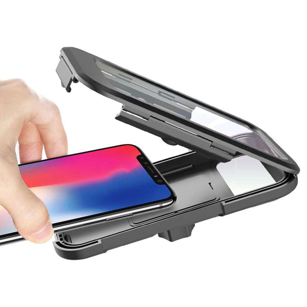 360¡ã Rotation Touch Screen Waterproof Bicycle Mobile Phone Bag Bracket with Built-in Magnetic Attraction