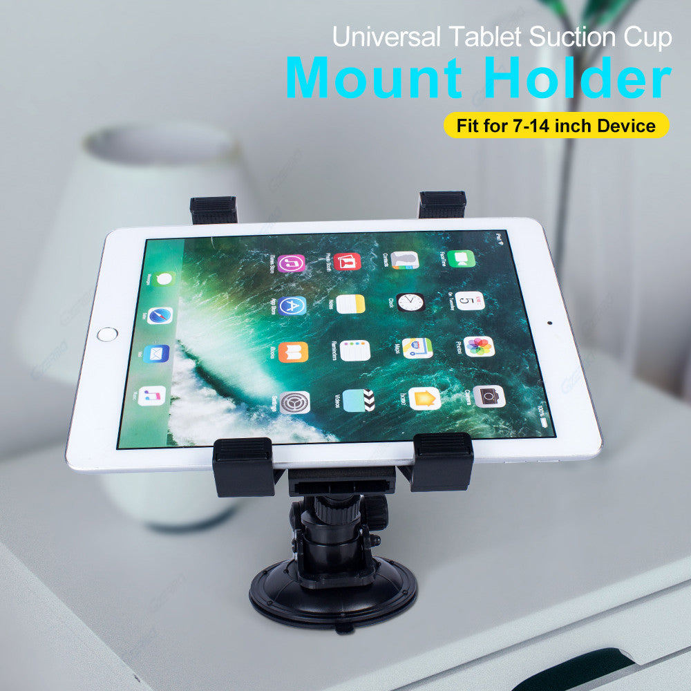 Car Dashboard Tablet Mount 360¡ã Rotation Windshield Suction Cup iPad Holder for 7-14inch Tablet