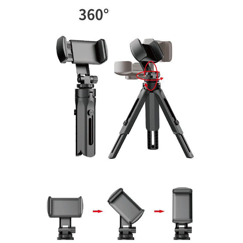 360 Degree Rotation Extendable Tripod Phone Holder Desktop Stand for iPhone Samsung Huawei