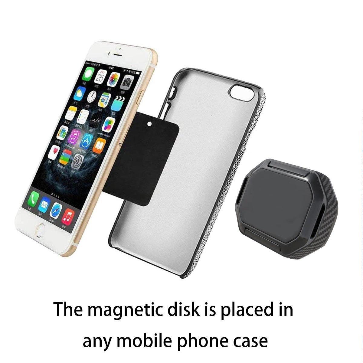 Car Dashboard Windshield Mount 360 Degree Rotatable Magnetic Phone Holder Stand