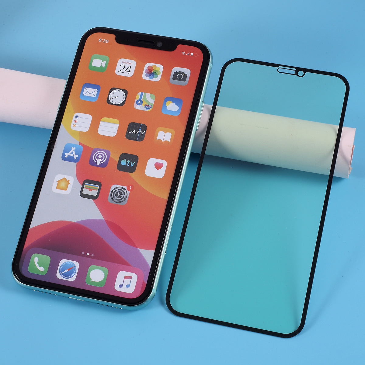 Ultra Clear Green Reading Mode Tempered Glass Screen Film for iPhone iPhone 11 XR 6.1 inch