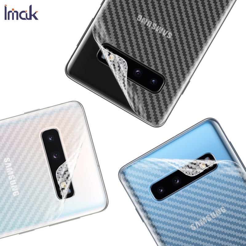 IMAK for Samsung Galaxy S10 Carbon Fiber Pattern Anti-scratch Phone Back Protector