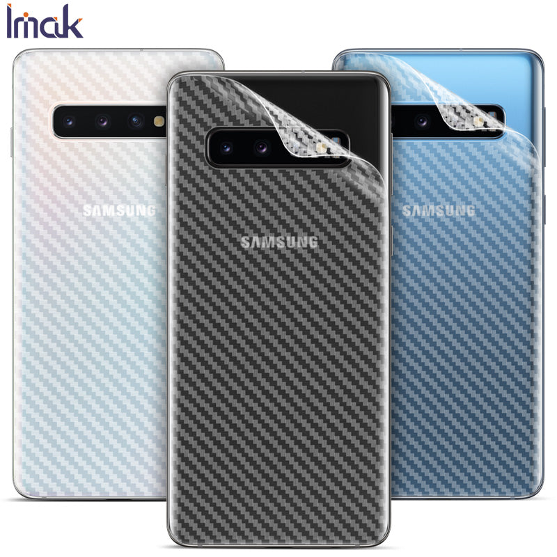 IMAK for Samsung Galaxy S10 Carbon Fiber Pattern Anti-scratch Phone Back Protector