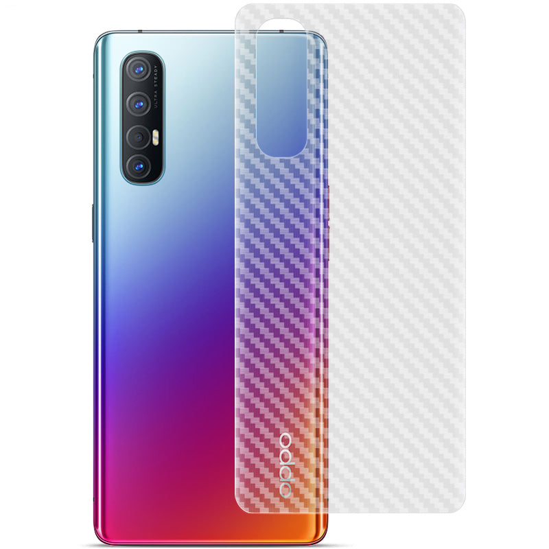 IMAK for Oppo Reno3 Pro 5G Carbon Fiber Texture Anti-scratch Phone Back Protector Film