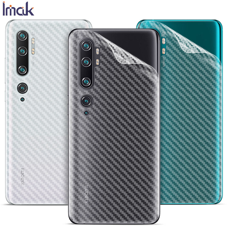 IMAK for Xiaomi Mi CC9 Pro Mi Note 10 Note 10 Pro Carbon Fiber Texture Anti-scratch Phone Cover Protector