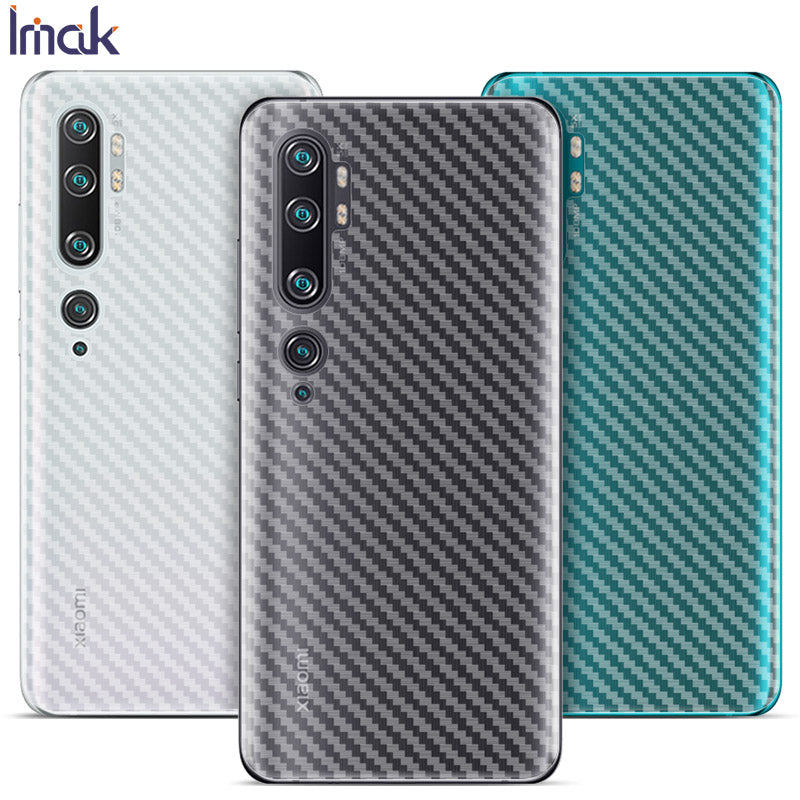 IMAK for Xiaomi Mi CC9 Pro Mi Note 10 Note 10 Pro Carbon Fiber Texture Anti-scratch Phone Cover Protector