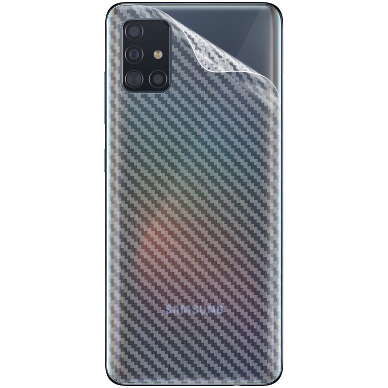 IMAK Carbon Fiber Texture Soft PVC Back Protector for Samsung Galaxy A51