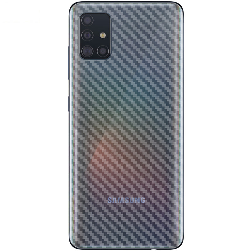 IMAK Carbon Fiber Texture Soft PVC Back Protector for Samsung Galaxy A51