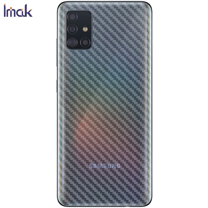 IMAK Carbon Fiber Texture Soft PVC Back Protector for Samsung Galaxy A51