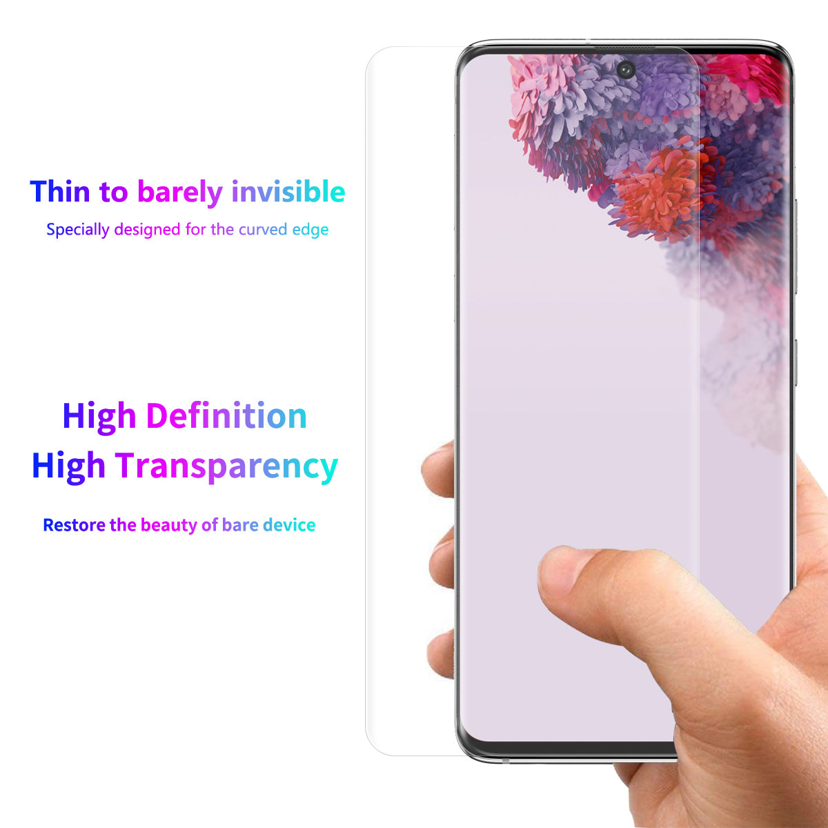 ENKAY HAT PRINCE 3D Full Screen Curved Hot Bending PET HD Screen Protective Film for Samsung S20 Plus