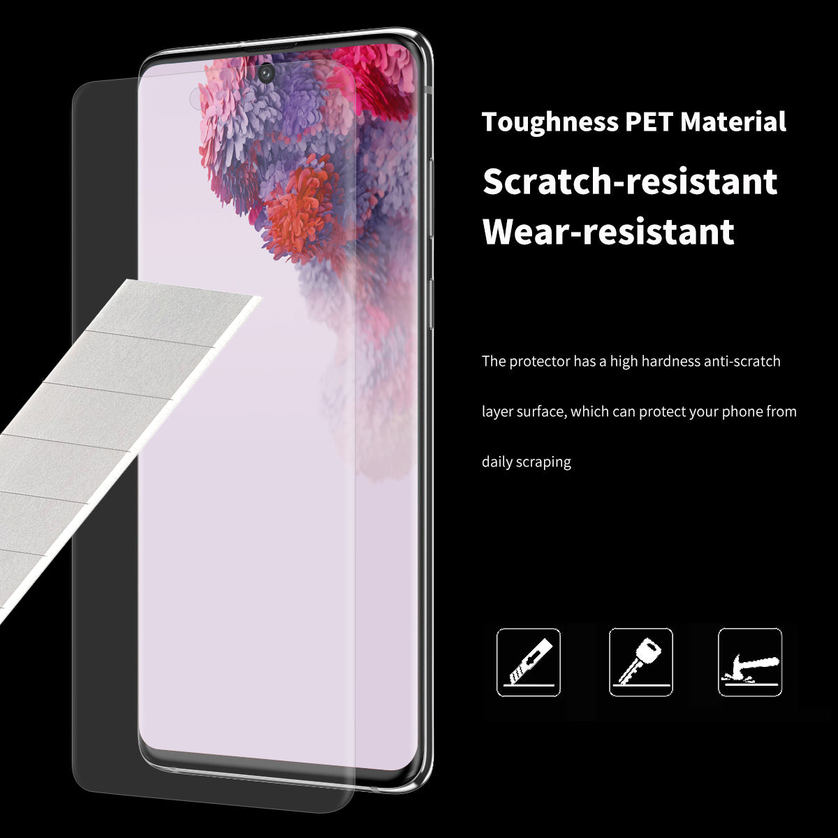 ENKAY HAT PRINCE 3D Full Screen Curved Hot Bending PET HD Screen Protective Film for Samsung S20 Plus
