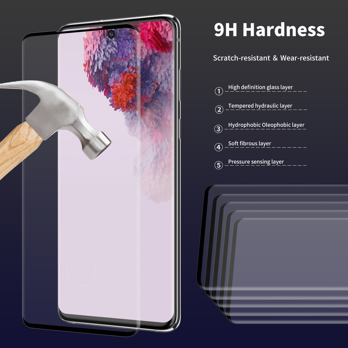 ENKAY HAT PRINCE 0.26mm 9H 3D Full Coverage Arc Edges Tempered Glass Screen Protector for Samsung Galaxy S20 4G S20 5G