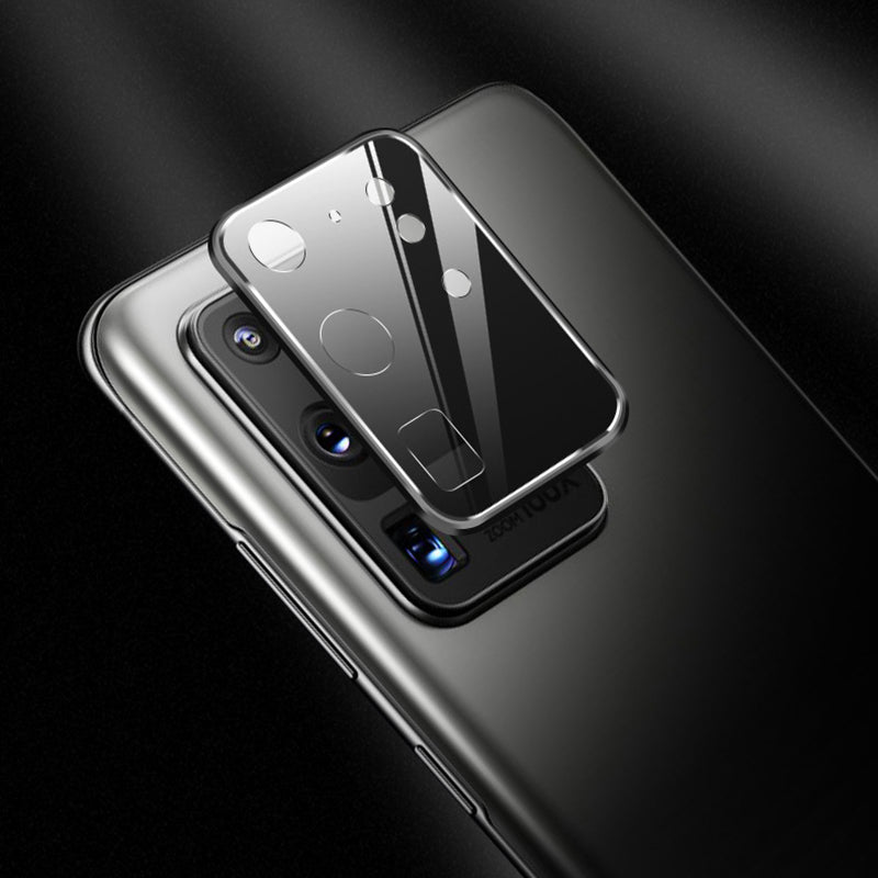 Metal Tempered Glass Camera Lens Ring Protector for Samsung Galaxy S20 Ultra