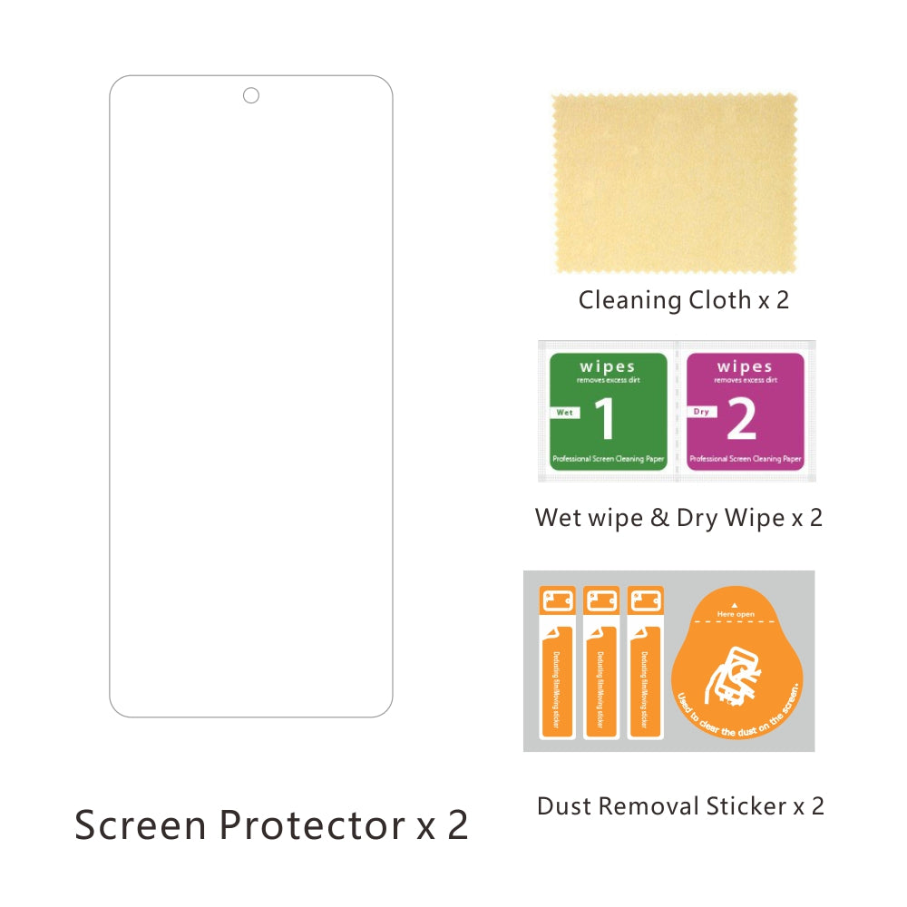 2Pcs Set ITIETIE 2.5D 9H Tempered Glass Screen Film for Xiaomi Redmi Note 9S Redmi Note 9 Pro Redmi Note 9 Pro Max