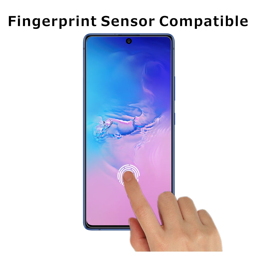 ITIETIE [2ks sada] 2,5D 9H ultra čiré tvrzené sklo pro ochranu obrazovky pro Samsung Galaxy A91 S10 Lite