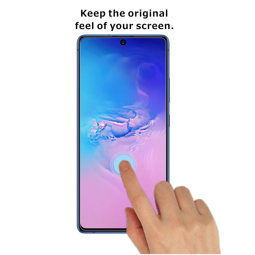 ITIETIE [2ks sada] 2,5D 9H ultra čiré tvrzené sklo pro ochranu obrazovky pro Samsung Galaxy A91 S10 Lite