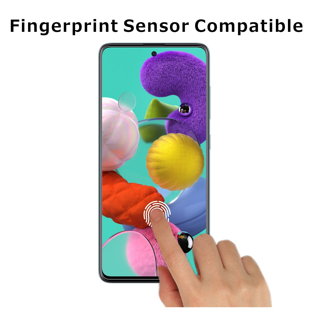Sada 2 kusů Ochranná fólie z tvrzeného skla ITIETIE 2.5D 9H pro Samsung Galaxy A51 SM-A515