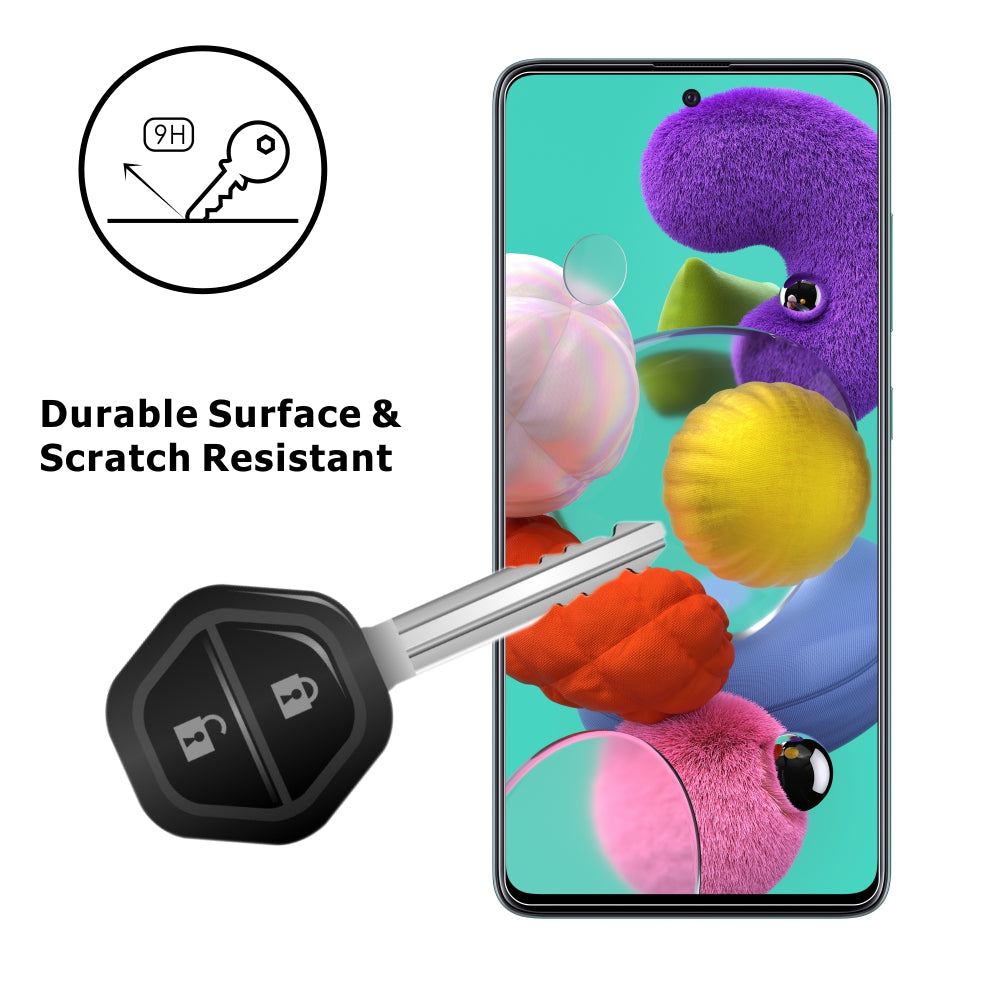 Sada 2 kusů Ochranná fólie z tvrzeného skla ITIETIE 2.5D 9H pro Samsung Galaxy A51 SM-A515