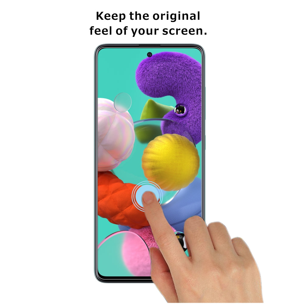 Sada 2 kusů Ochranná fólie z tvrzeného skla ITIETIE 2.5D 9H pro Samsung Galaxy A51 SM-A515