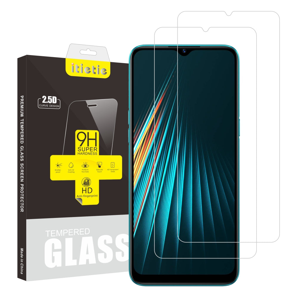 2Pcs Set ITIETIE 9H Anti-scratch Tempered Glass Screen Protector for Realme 5i