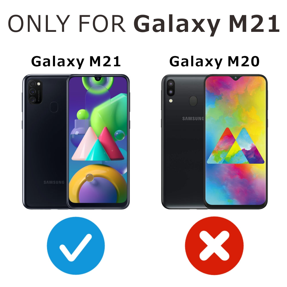 Sada 2 kusů ITIETIE 2.5D 9H ochranná fólie na displej z tvrzeného skla pro Samsung Galaxy M21