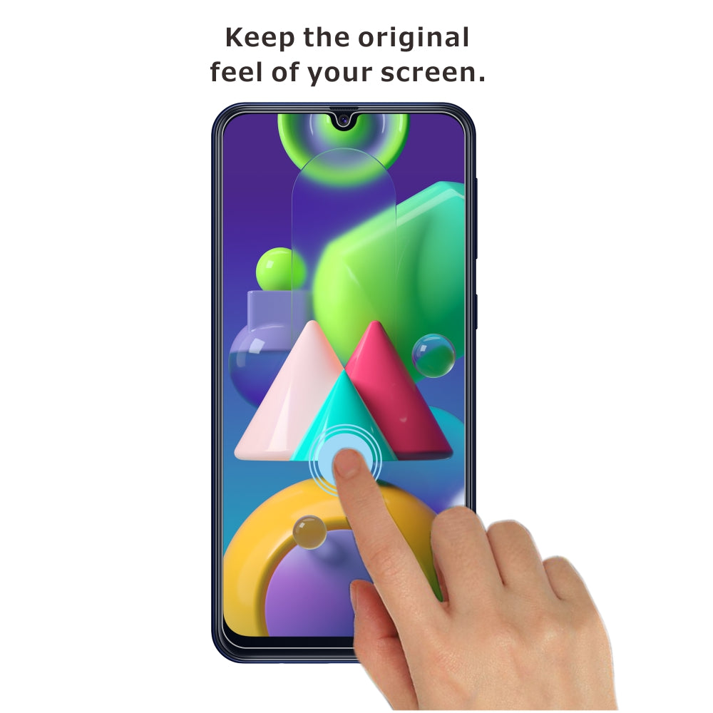 Sada 2 kusů ITIETIE 2.5D 9H ochranná fólie na displej z tvrzeného skla pro Samsung Galaxy M21