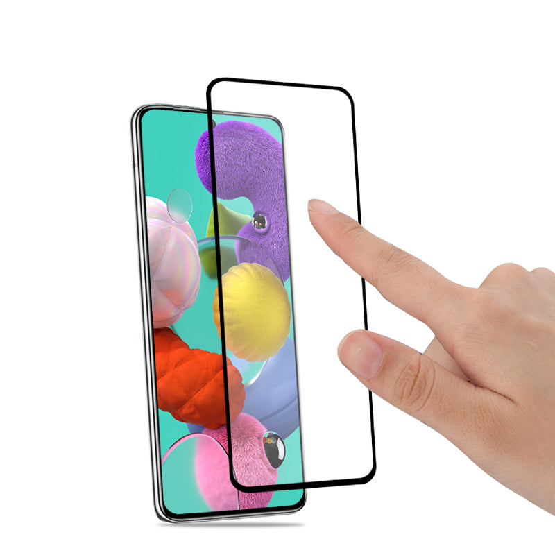 MOCOLO for Samsung Galaxy A51 SM-A515 3D Curved Side Glue Tempered Glass Full Screen Protector Film - Black
