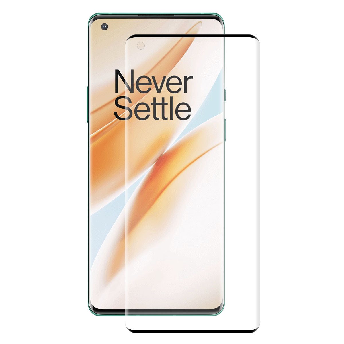 ENKAY HAT PRINCE 0.26mm 9H 3D Full Size Arc Edges Tempered Glass Screen Protector for OnePlus 8 Pro