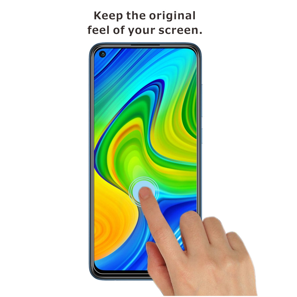 ITIETIE 2Pcs Set ITIETIE 2.5D 9H Tempered Glass Screen Film for Xiaomi Redmi Note 9 Redmi 10X 4G