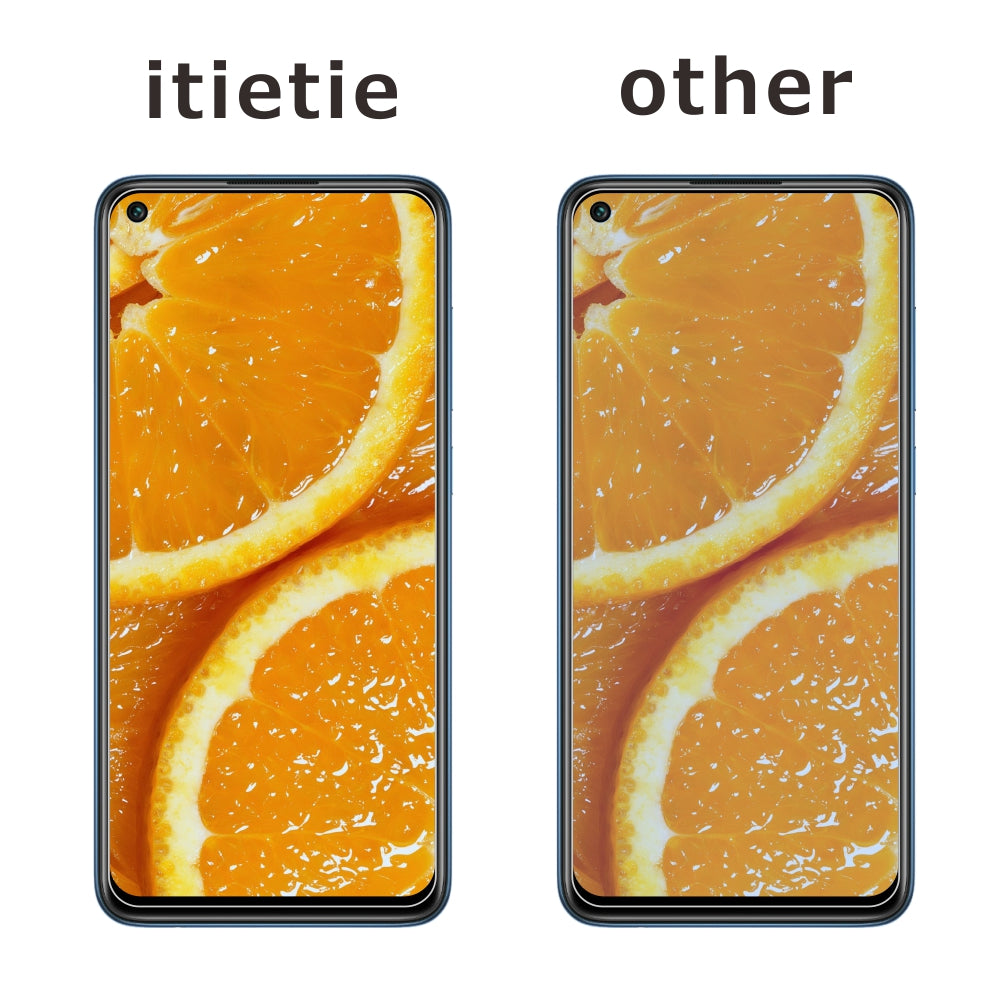 ITIETIE 2Pcs Set ITIETIE 2.5D 9H Tempered Glass Screen Film for Xiaomi Redmi Note 9 Redmi 10X 4G