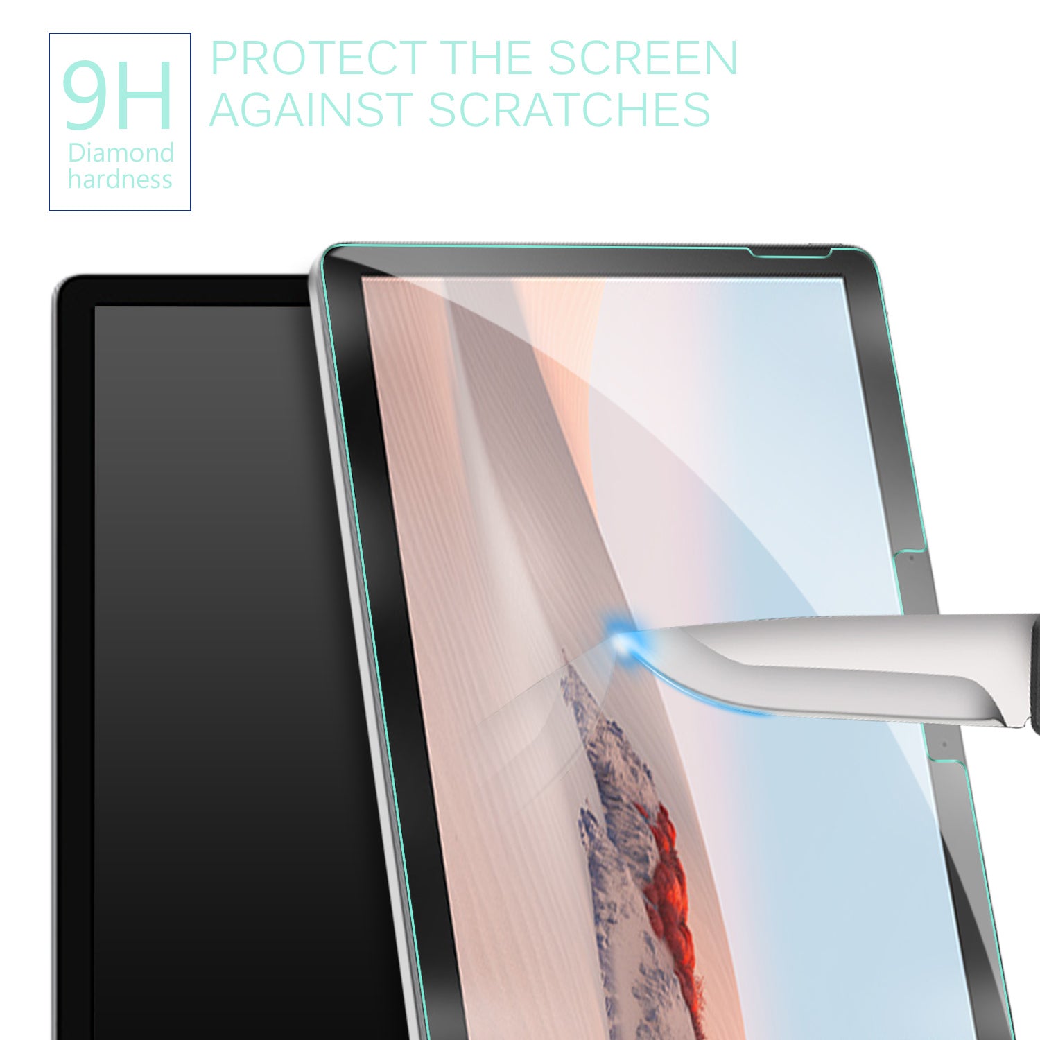 For Microsoft Surface Go 2 3 Tempered Glass Screen Protector Full Cover Anti-Scratch Arc Edge Film