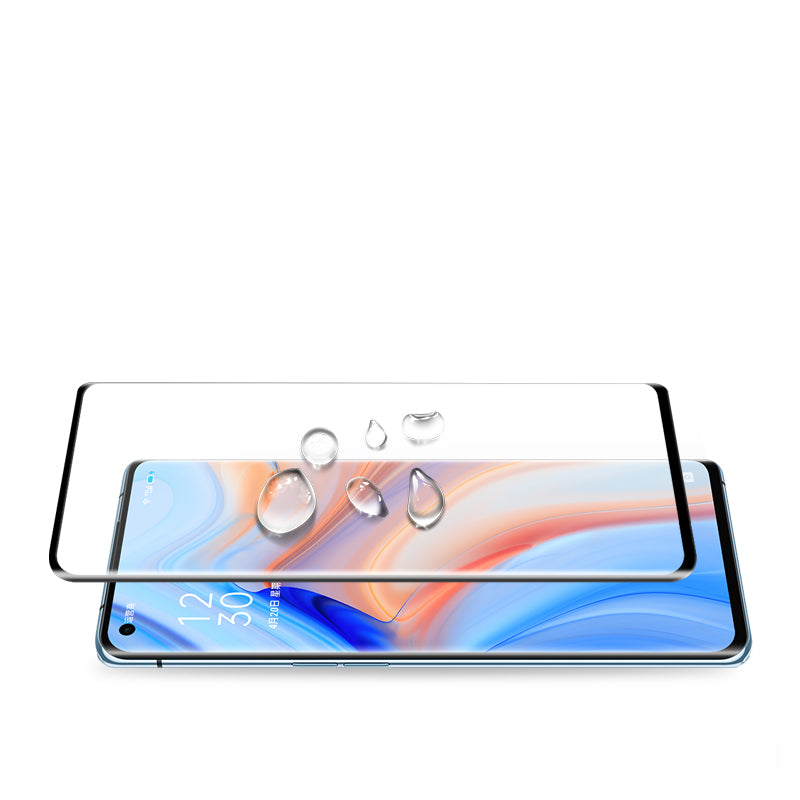 MOCOLO 3D Curved Screen Protector for OnePlus 8 Oppo Reno 3 Pro 5G Reno4 Pro 5G Reno 5 Pro 5G, Full Coverage Full Glue HD Tempered Glass Film