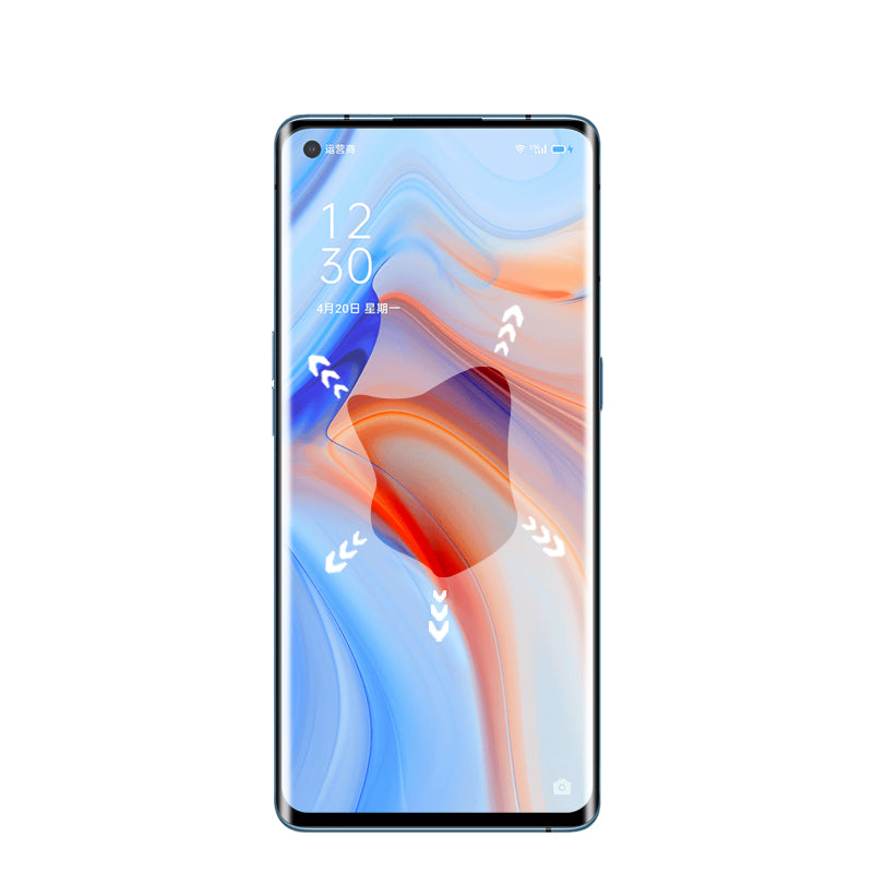MOCOLO 3D Curved Screen Protector for OnePlus 8 Oppo Reno 3 Pro 5G Reno4 Pro 5G Reno 5 Pro 5G, Full Coverage Full Glue HD Tempered Glass Film