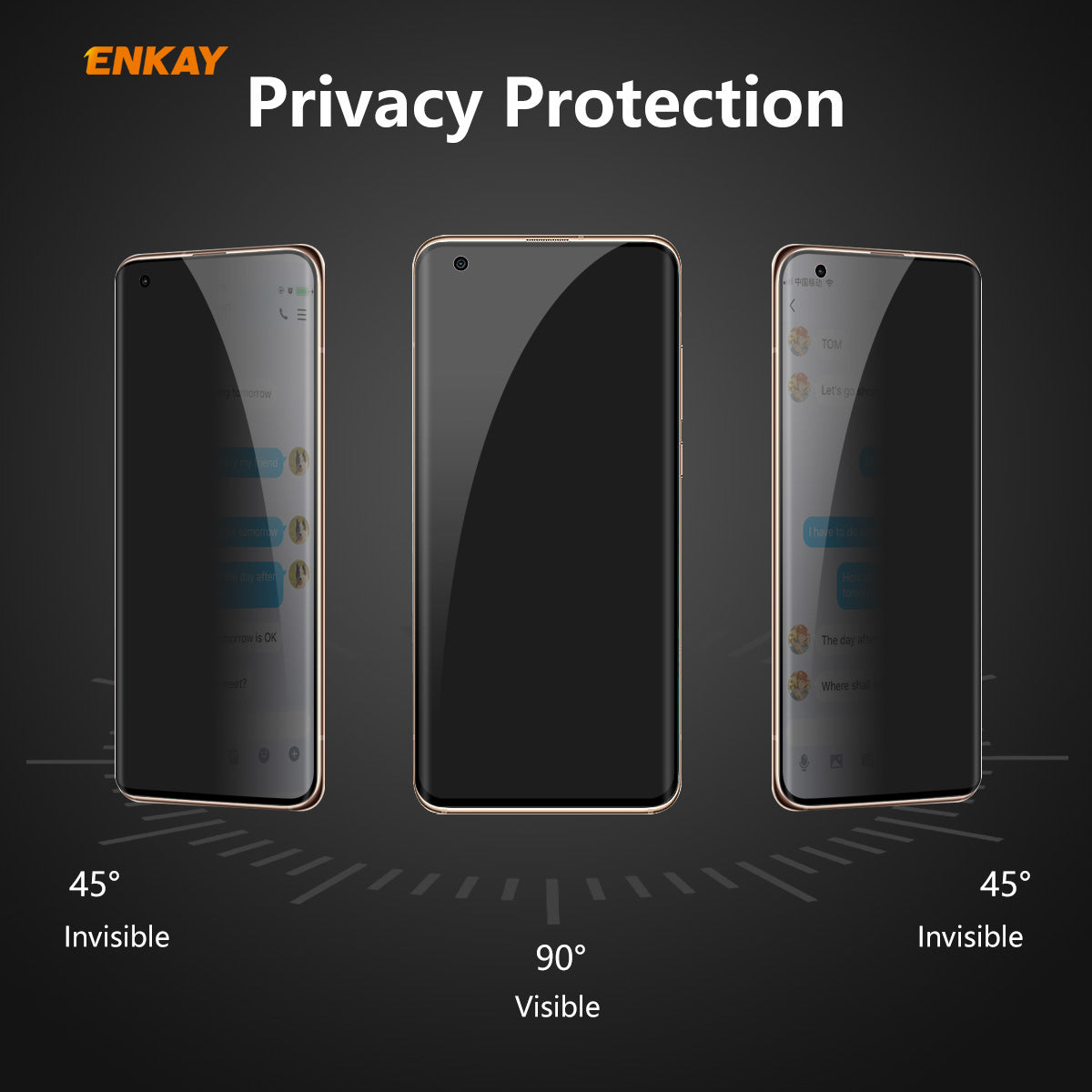HAT PRINCE 0.26mm 9H [3D Hot-bending Curved Edge] Full Size Anti-Spy Tempered Glass Screen Protector for Xiaomi Mi 10 Mi 10 Pro
