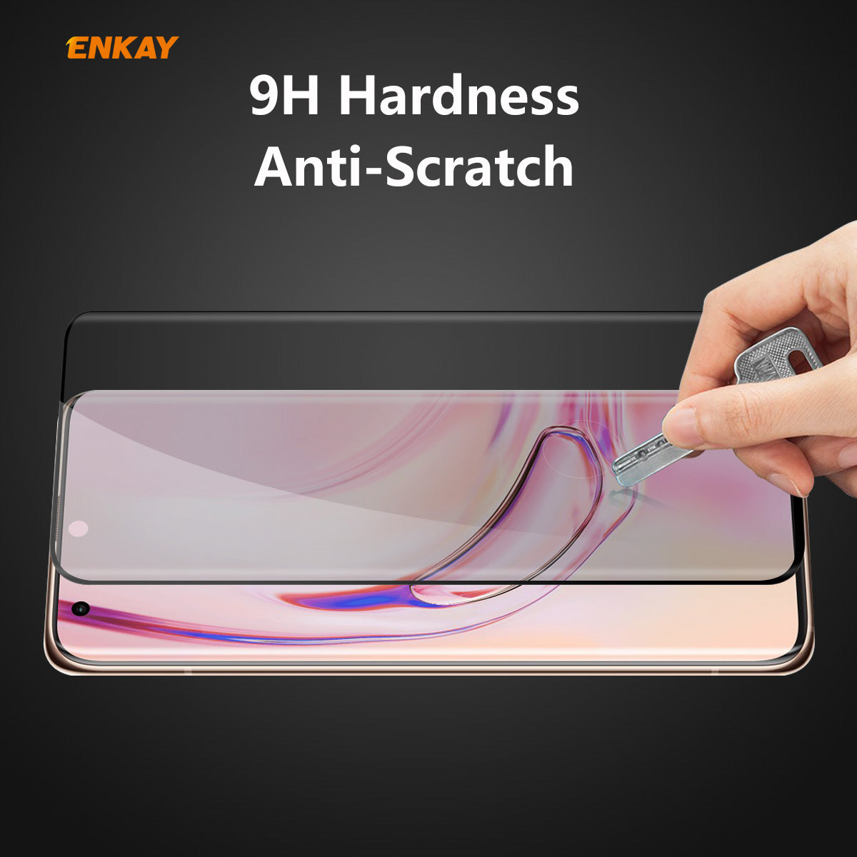 HAT PRINCE 0.26mm 9H [3D Hot-bending Curved Edge] Full Size Anti-Spy Tempered Glass Screen Protector for Xiaomi Mi 10 Mi 10 Pro