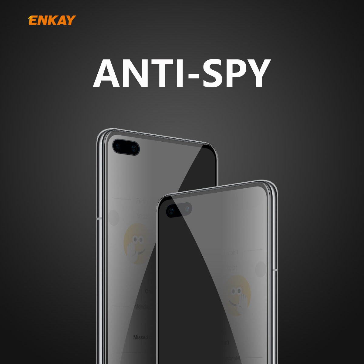 HAT PRINCE 0.26mm 9H 6D Full Screen Anti-Spy Tempered Glass Screen Protector for Huawei P40